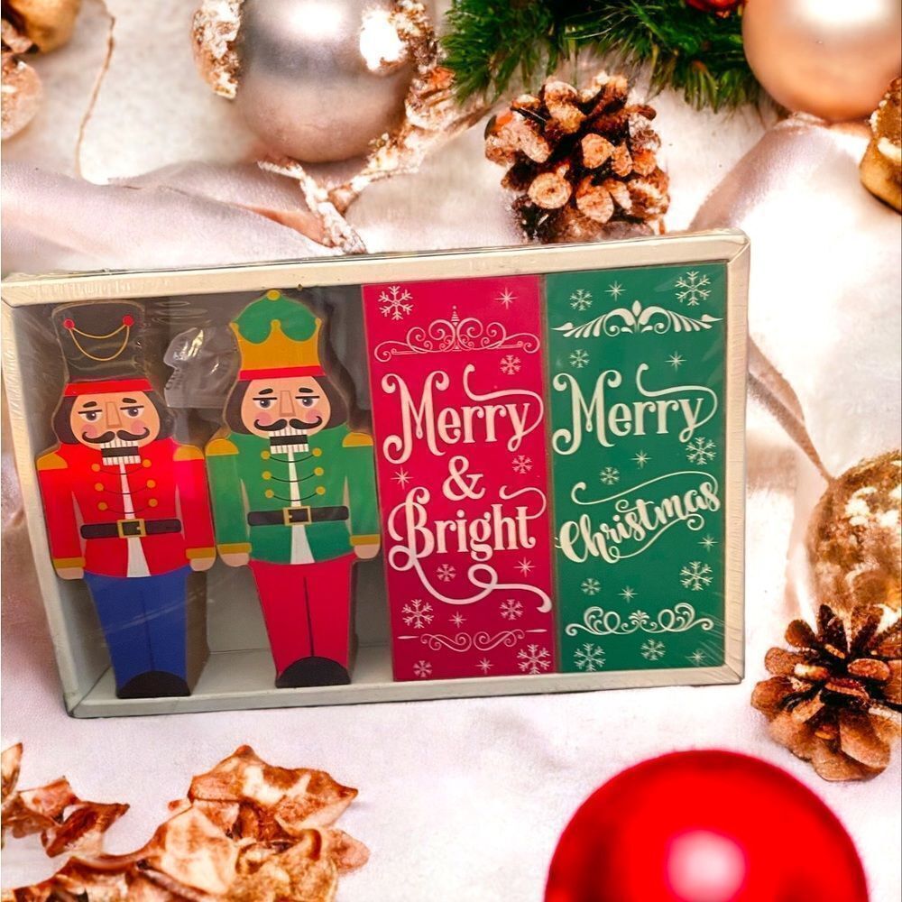 4‎ PIECE WOODEN TIER TRAY DECORATIONS